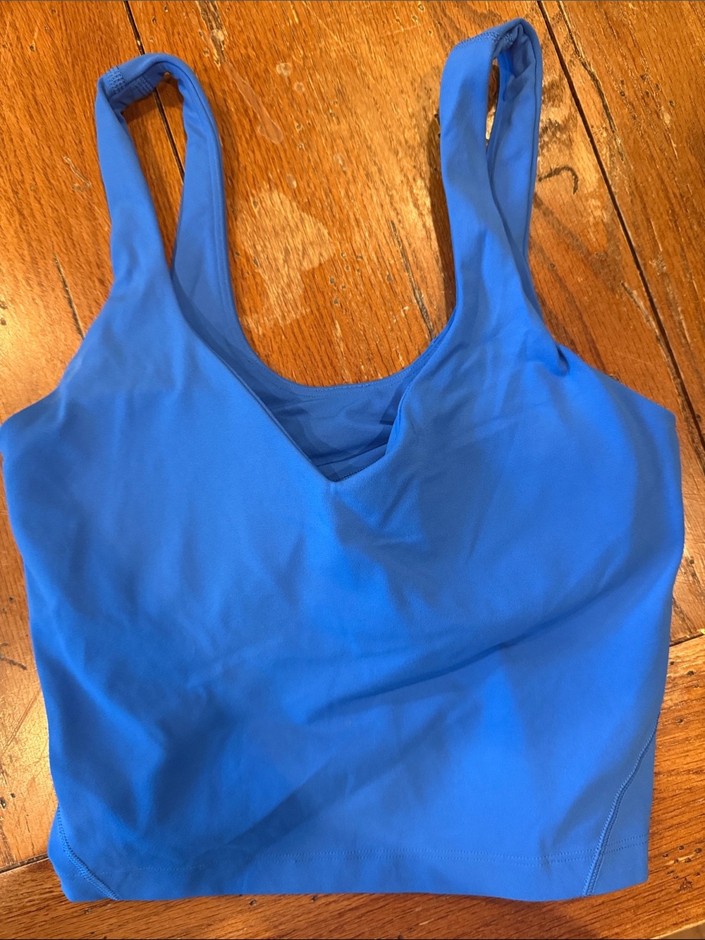 lululemon athletica Electric Blue Scoop-Front Sports Bra